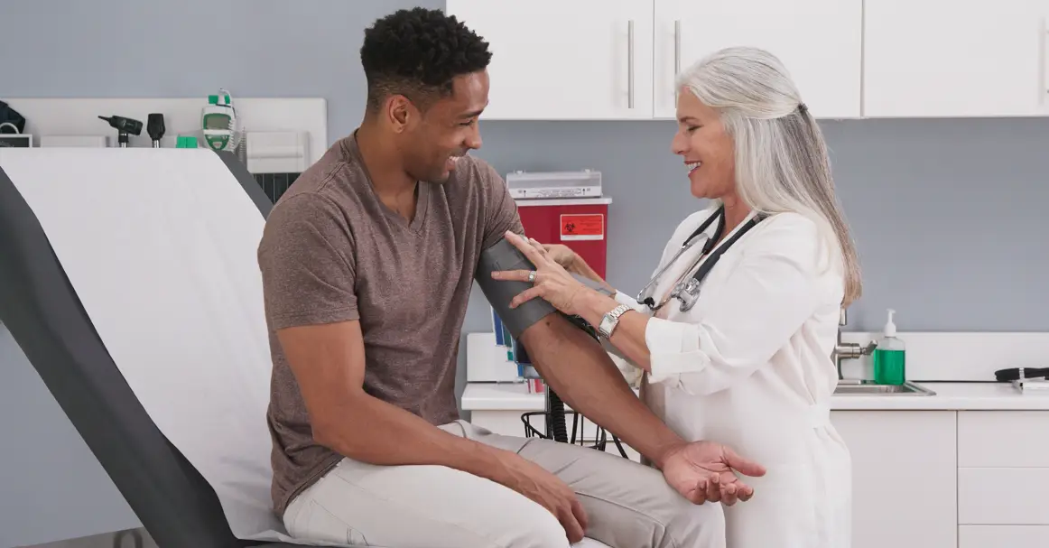 a doctor and patient