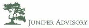 A logo that says juniper advisory