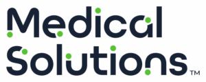 a logo that says medical solutions