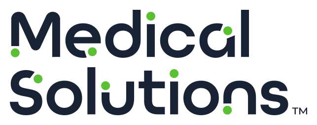 a logo that says medical solutions