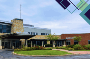 a hospital exterior