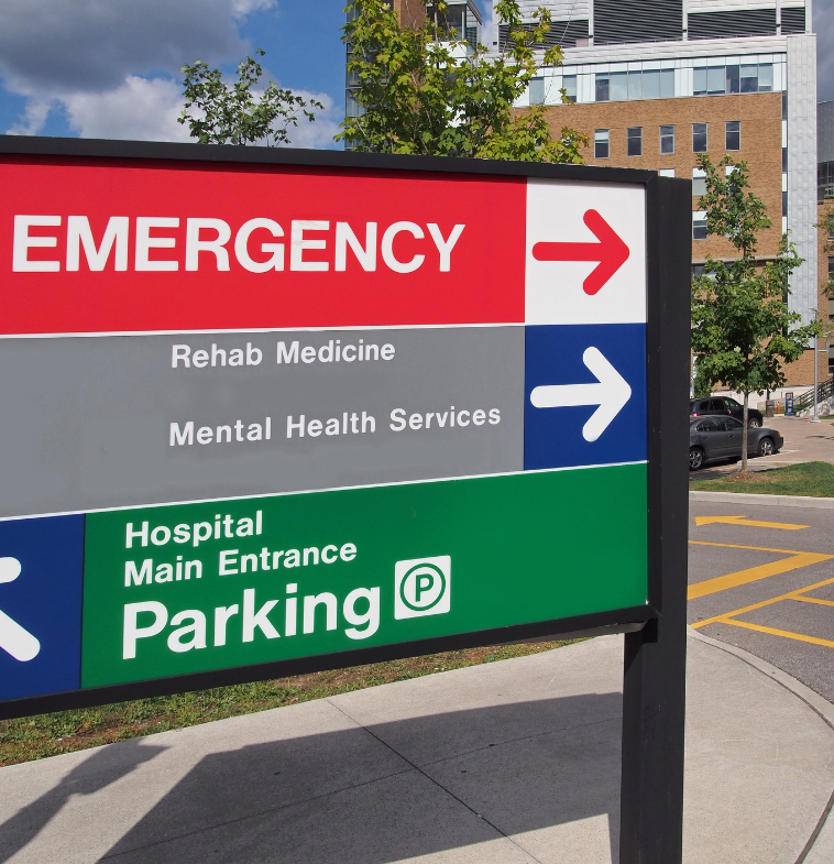 hospital sign