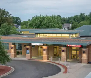 The exterior of United Hospital District