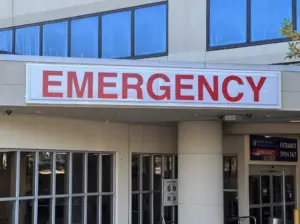 a hospital emergency enterance