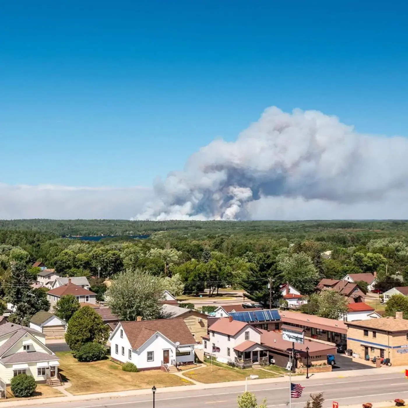 Ely MN during wildfires
